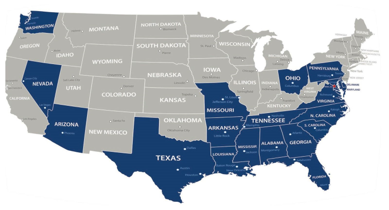 US-Investitionsstandorte beim US Treuhand XXV